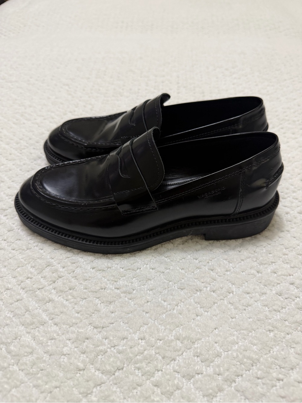 Vagabond Shoemakers Alex Leather Black Loafers Classic Womens Shoes EU 37 US 7 - Picture 4 of 12